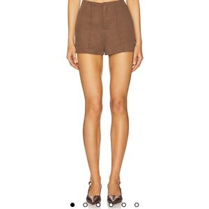 High Waist Brown Women's Shorts